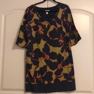 Loft Navy and green with bead neck detail